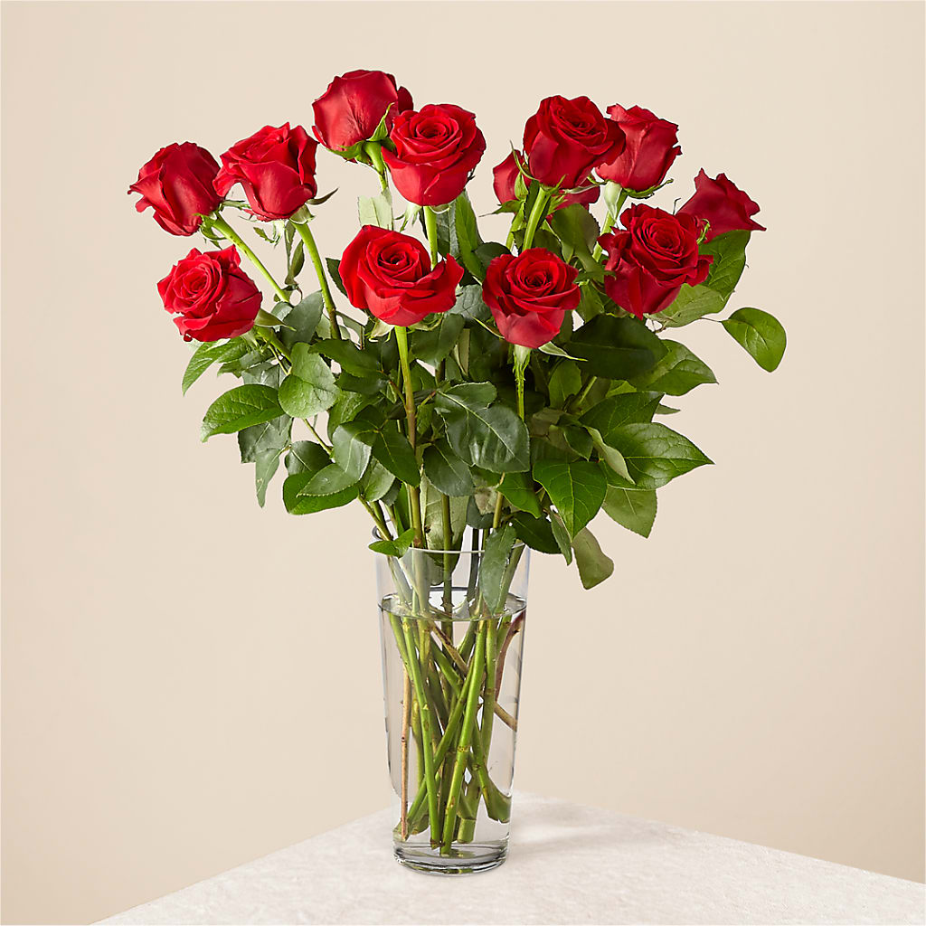 Long Stem Red Rose Bouquet – Gathered Blooms By Emily, Fairburn GA