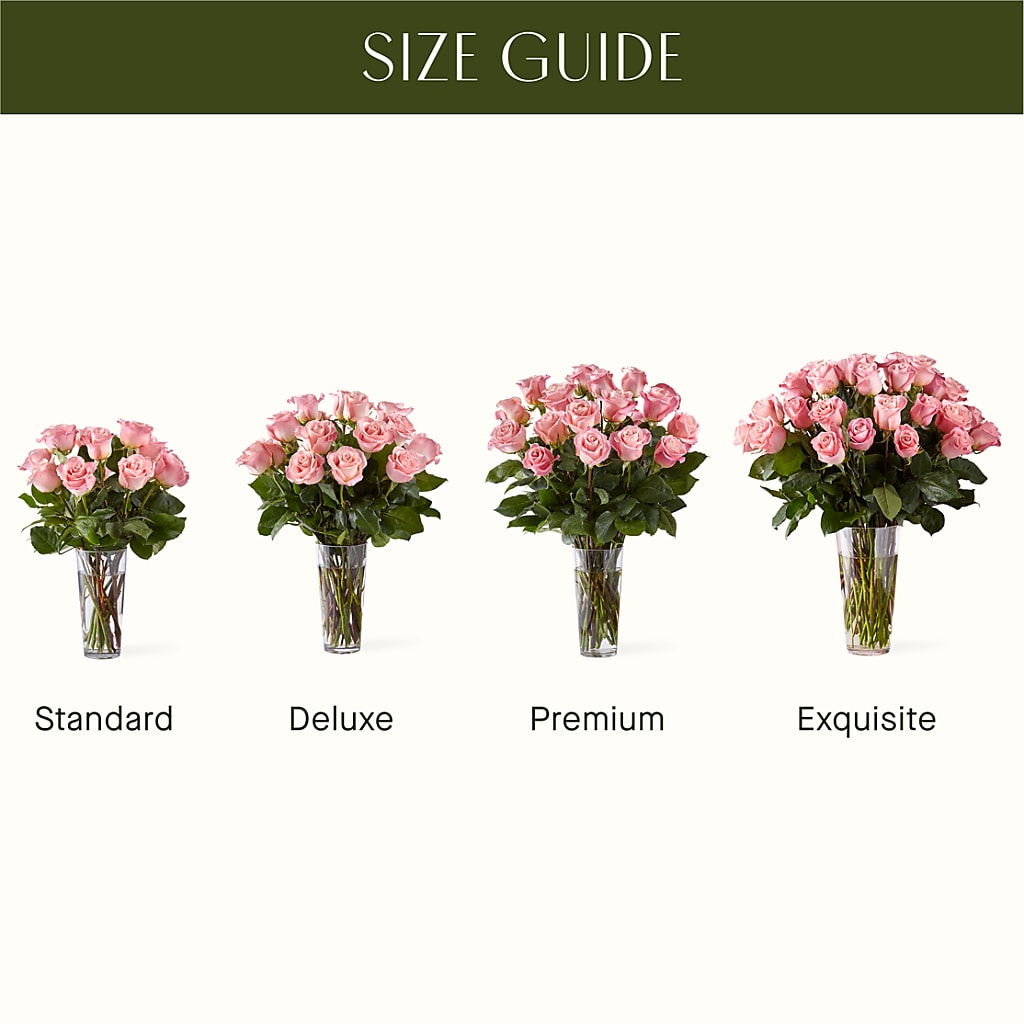 Long Stem Pink Rose Bouquet – Gathered Blooms By Emily, Fairburn GA