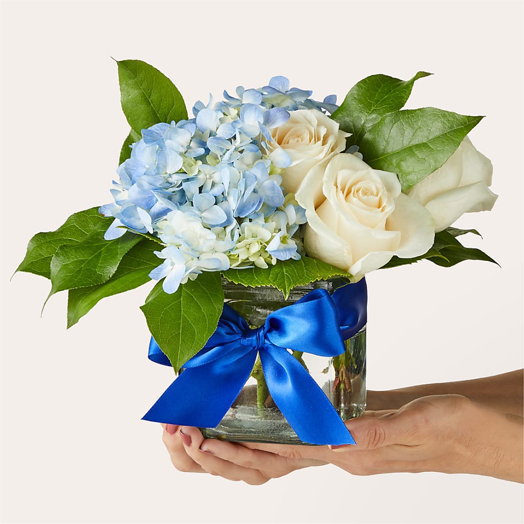 Sky Blue Delight Bouquet – Gathered Blooms By Emily, Fairburn GA