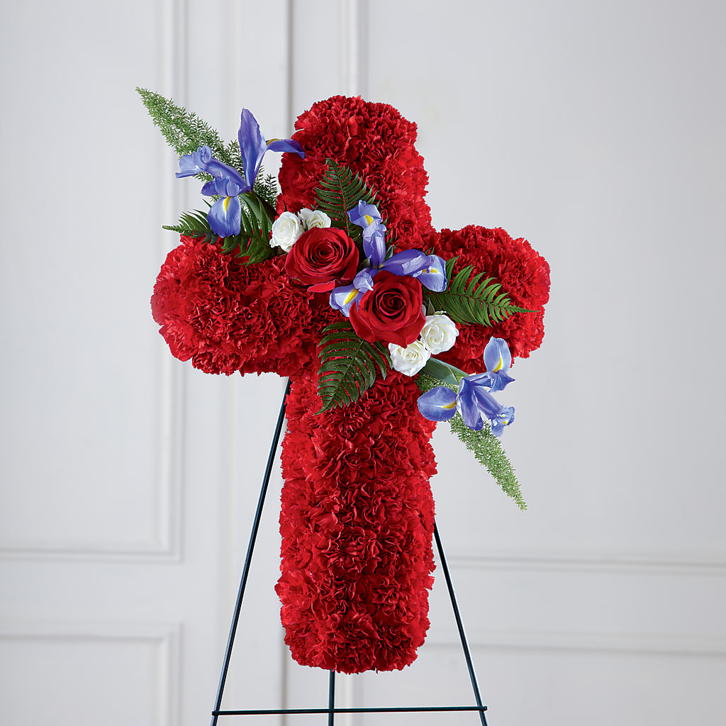 Faithful Hero Floral Cross – Gathered Blooms By Emily, Fairburn GA