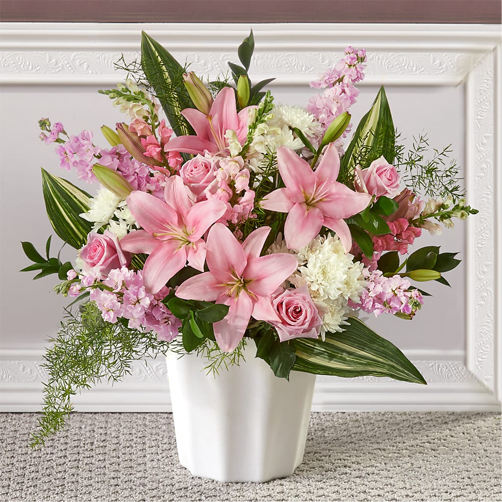 Simply Serene Floor Basket – Gathered Blooms By Emily, Fairburn GA