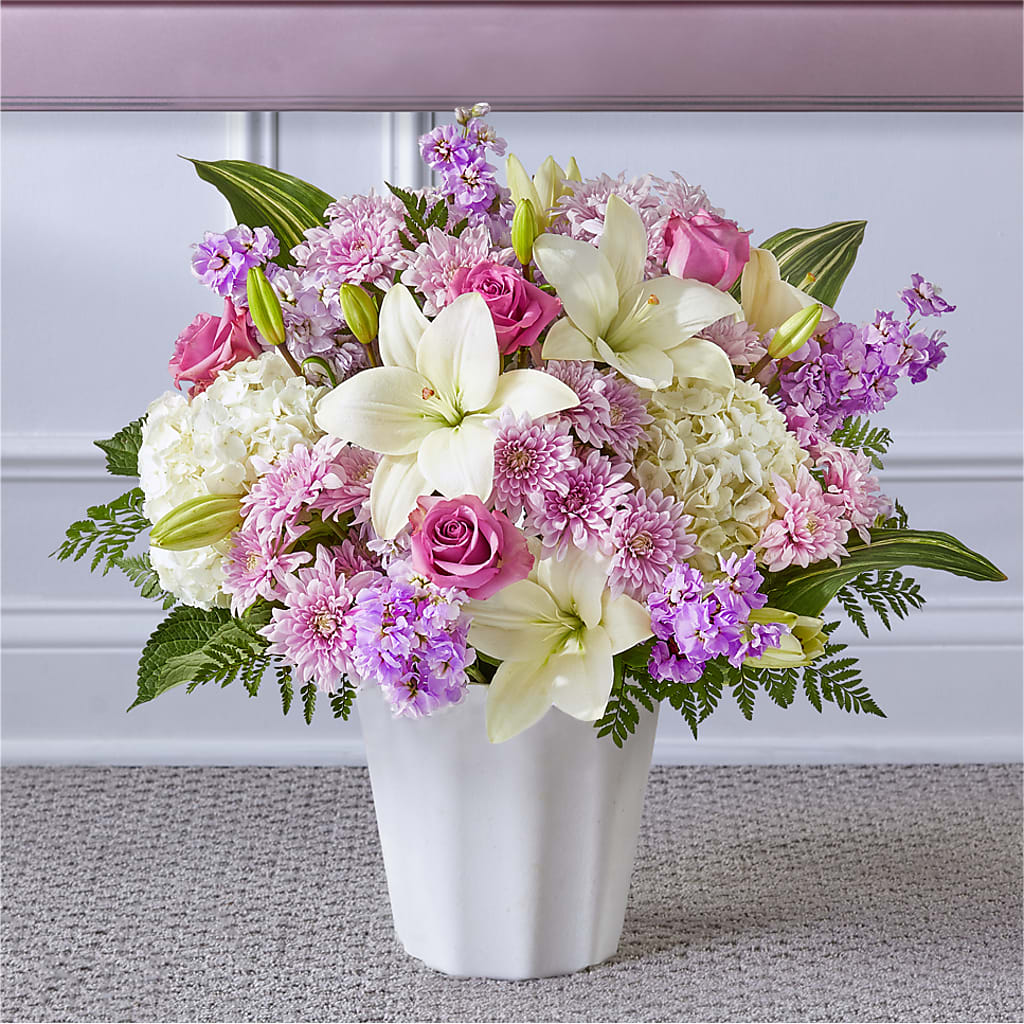 Heaven Sent Floor Basket – Gathered Blooms By Emily, Fairburn GA