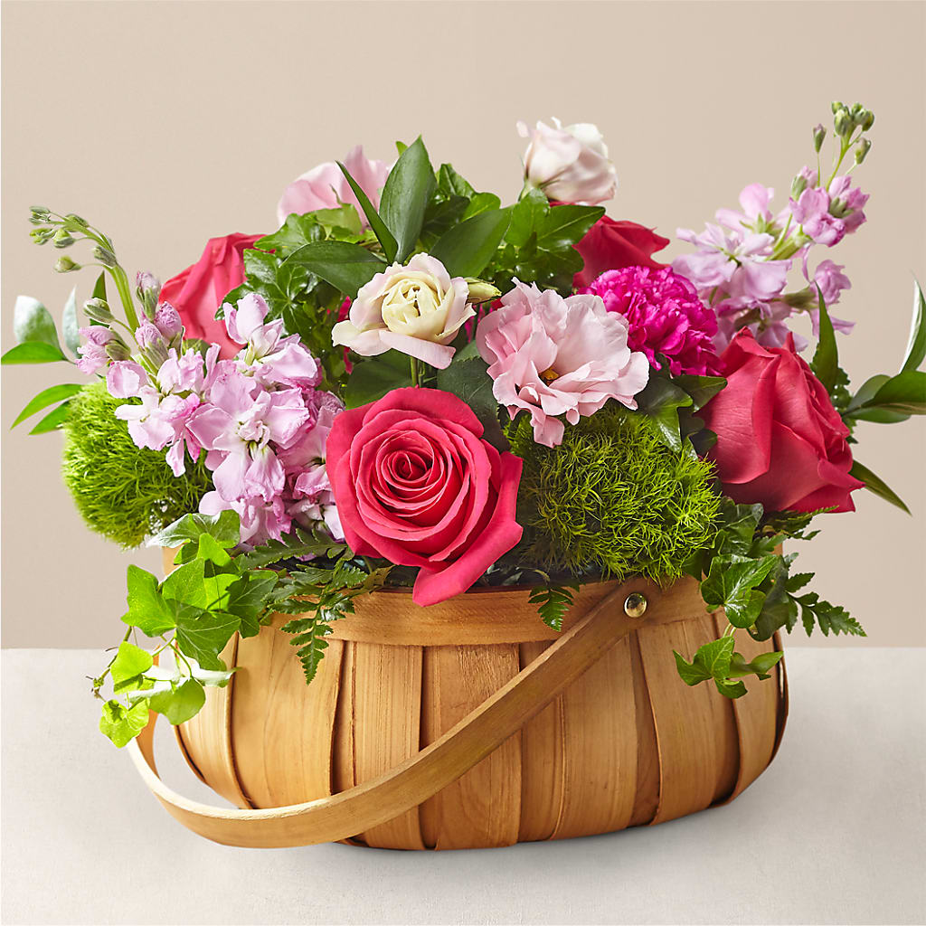 Radiance in Bloom Basket – Gathered Blooms By Emily, Fairburn GA