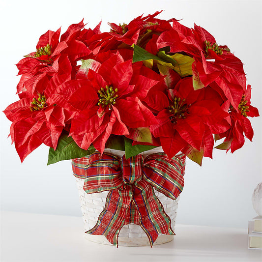 Happiest Holidays Poinsettia –  Gathered Blooms By Emily, Fairburn GA