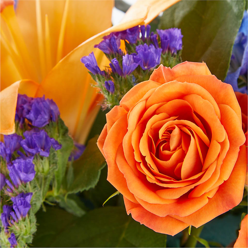 Radiant Citrus Box Bouquet –  Gathered Blooms By Emily, Fairburn GA