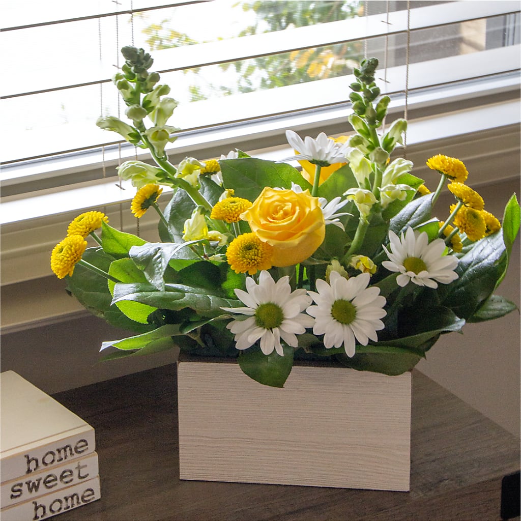 Sun Salutation Box Bouquet –  Gathered Blooms By Emily, Fairburn GA