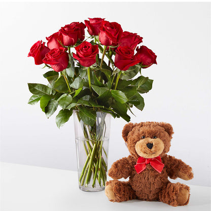 Romantic Long Stem Red Rose Bouquet Bundles –  Gathered Blooms By Emily, Fairburn GA
