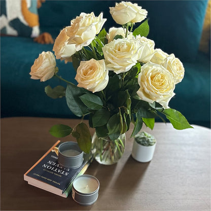 Long Stem Yellow Rose Bouquet –  Gathered Blooms By Emily, Fairburn GA