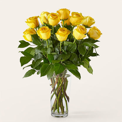 Long Stem Yellow Rose Bouquet –  Gathered Blooms By Emily, Fairburn GA