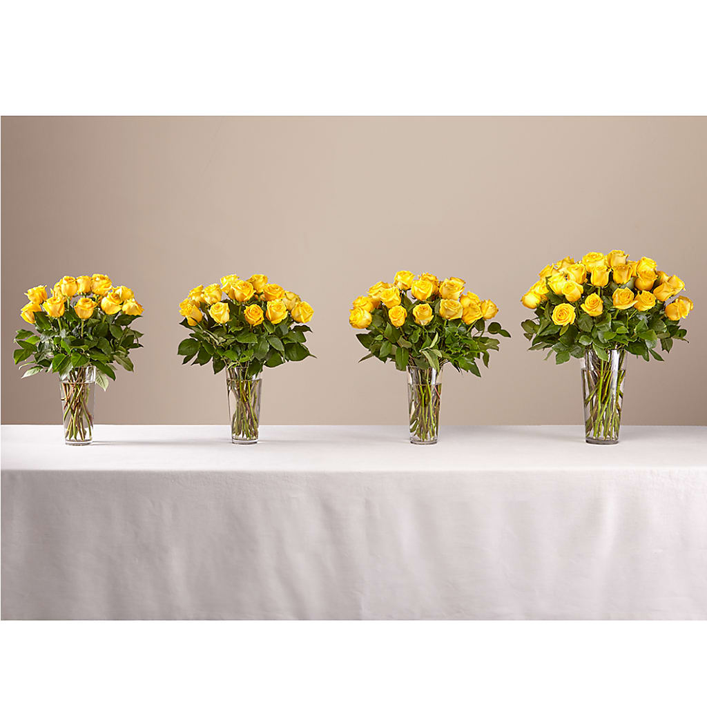 Long Stem Yellow Rose Bouquet –  Gathered Blooms By Emily, Fairburn GA