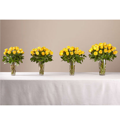 Long Stem Yellow Rose Bouquet –  Gathered Blooms By Emily, Fairburn GA