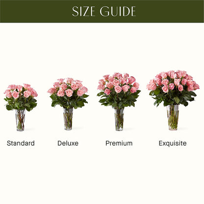 Long Stem Pink Rose Bouquet –  Gathered Blooms By Emily, Fairburn GA