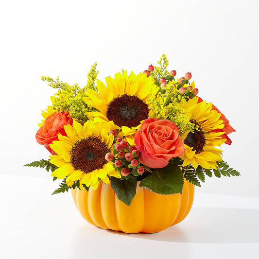 Pick of the Patch Pumpkin Bouquet –  Gathered Blooms By Emily, Fairburn GA