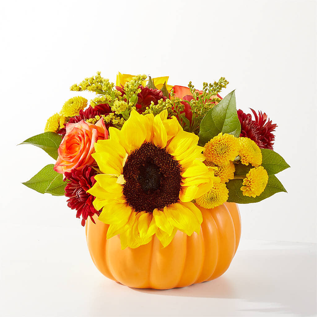 Golden Gourd Pumpkin Bouquet –  Gathered Blooms By Emily, Fairburn GA