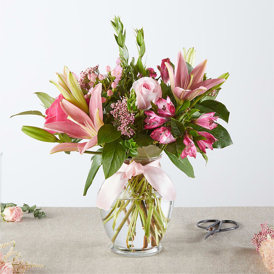 Pink Ribbon - A Florist Original –  Gathered Blooms By Emily, Fairburn GA