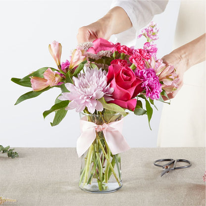 Pink Ribbon - A Florist Original –  Gathered Blooms By Emily, Fairburn GA