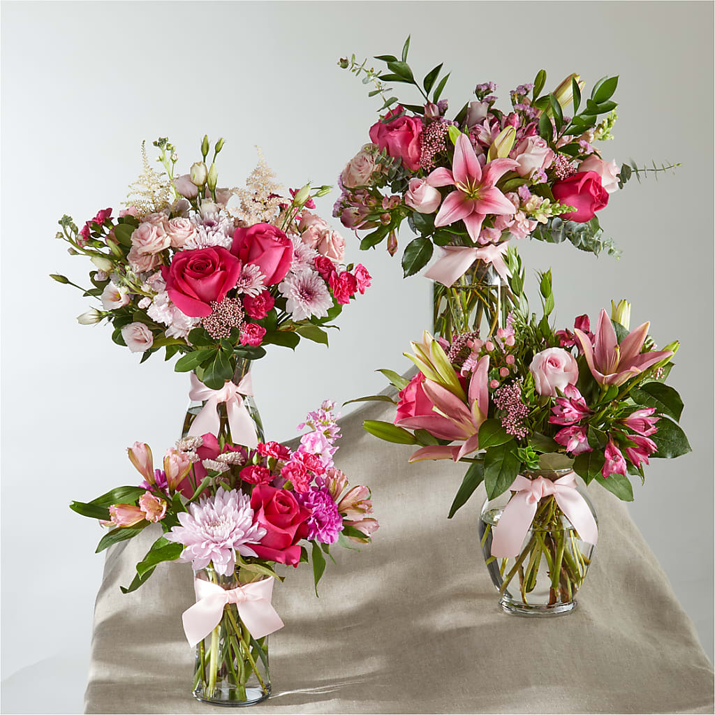 Pink Ribbon - A Florist Original –  Gathered Blooms By Emily, Fairburn GA