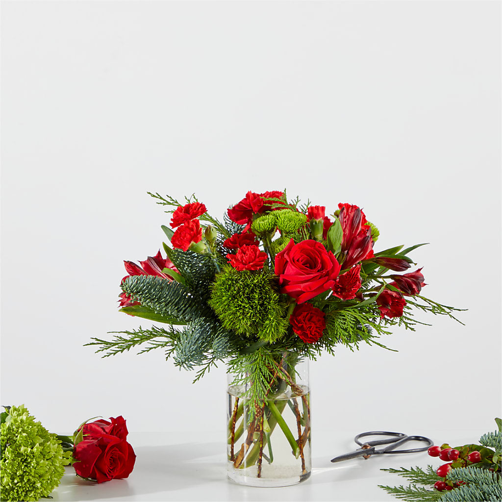 Merry Moment Bouquet – A Florist Original –  Gathered Blooms By Emily, Fairburn GA