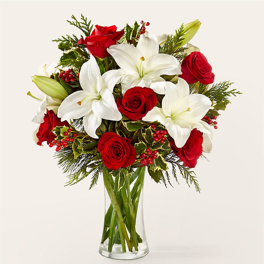 Sparkling Snowflakes Bouquet –  Gathered Blooms By Emily, Fairburn GA
