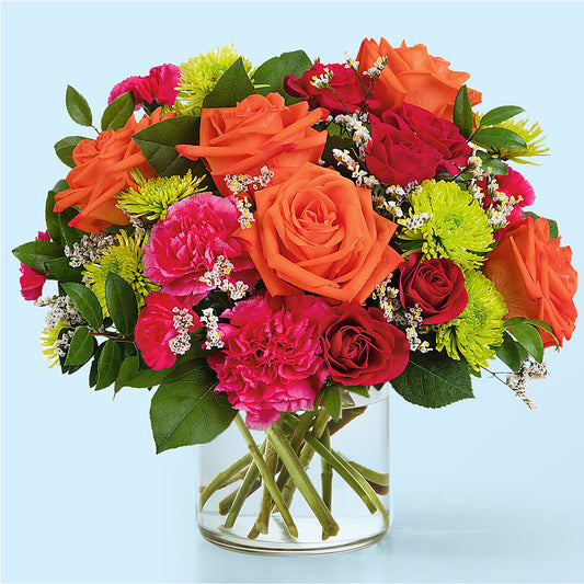 Colorful Carnival Bouquet –  Gathered Blooms By Emily, Fairburn GA