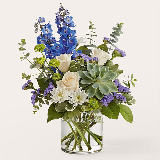 Cerulean Waves Bouquet –  Gathered Blooms By Emily, Fairburn GA