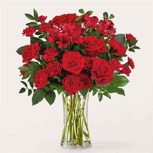 Brilliant Ruby Bouquet –  Gathered Blooms By Emily, Fairburn GA