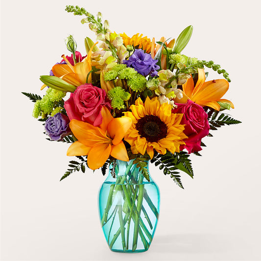 Double Rainbow Bouquet –  Gathered Blooms By Emily, Fairburn GA