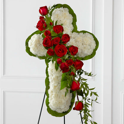 Floral Cross Easel –  Gathered Blooms By Emily, Fairburn GA