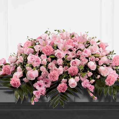 Garden of Comfort Casket Spray (Standard) –  Gathered Blooms By Emily, Fairburn GA