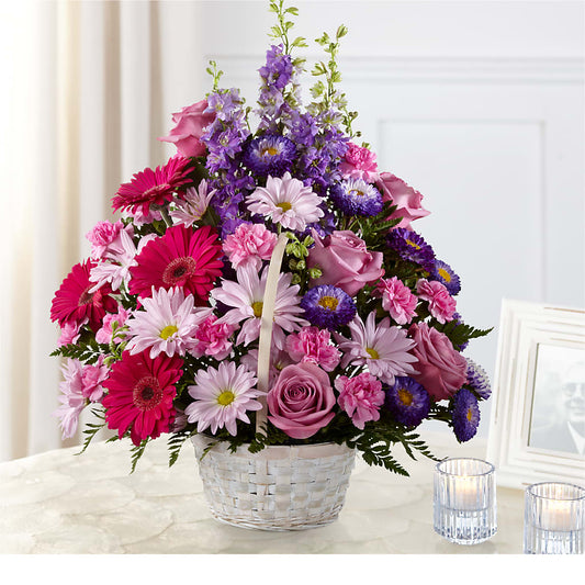 Pastel Peace Basket –  Gathered Blooms By Emily, Fairburn GA