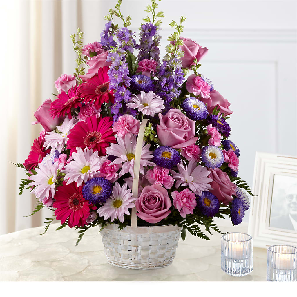 Pastel Peace Basket –  Gathered Blooms By Emily, Fairburn GA
