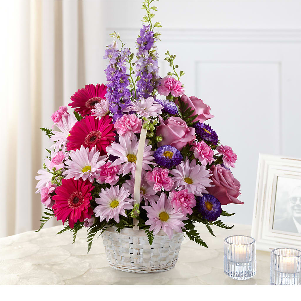 Pastel Peace Basket –  Gathered Blooms By Emily, Fairburn GA