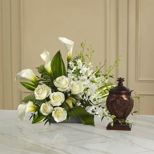 At Peace Arrangement –  Gathered Blooms By Emily, Fairburn GA