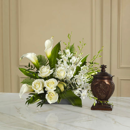 At Peace Arrangement –  Gathered Blooms By Emily, Fairburn GA