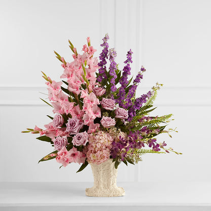 Flowing Garden Arrangement –  Gathered Blooms By Emily, Fairburn GA
