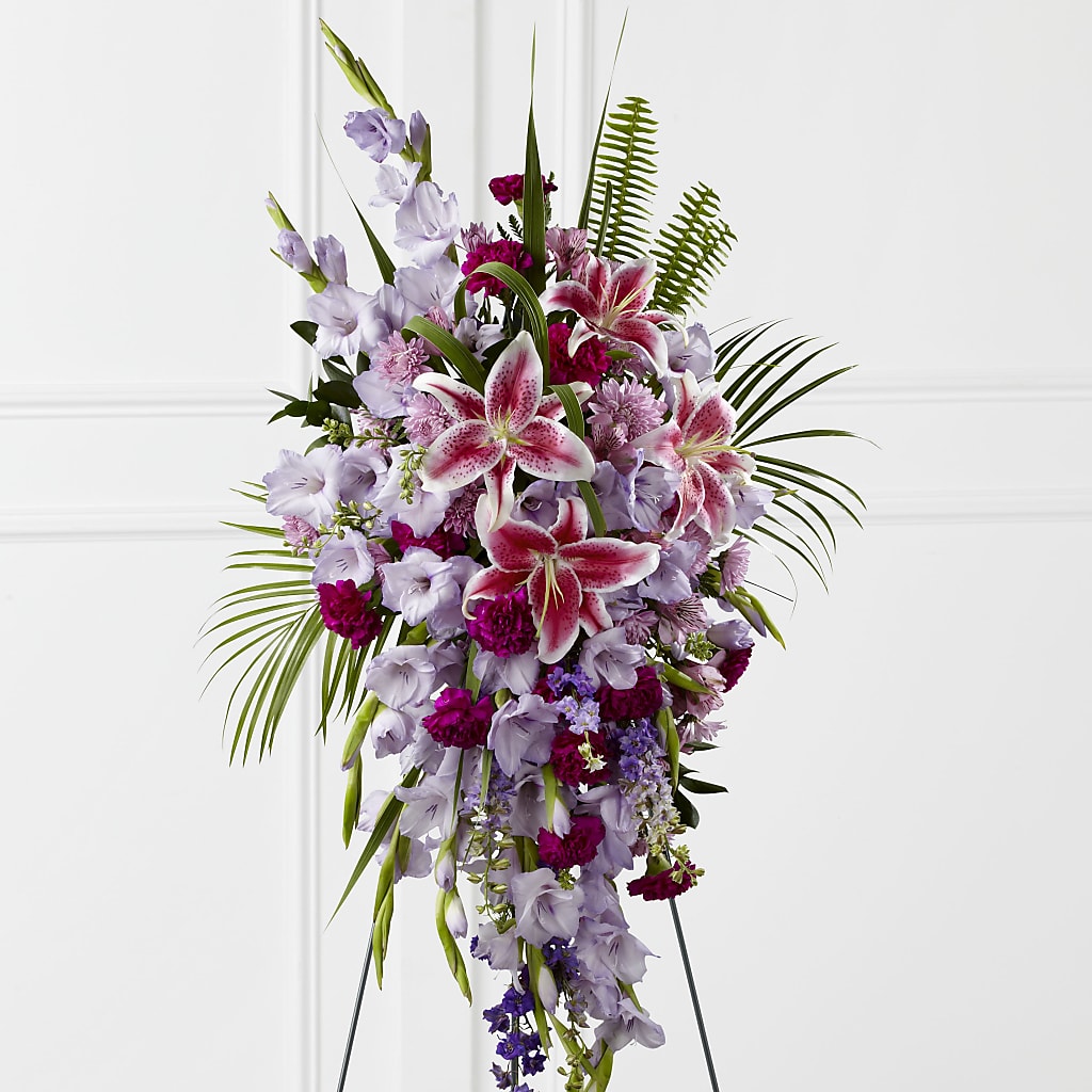 Tender Touch Standing Spray –  Gathered Blooms By Emily, Fairburn GA