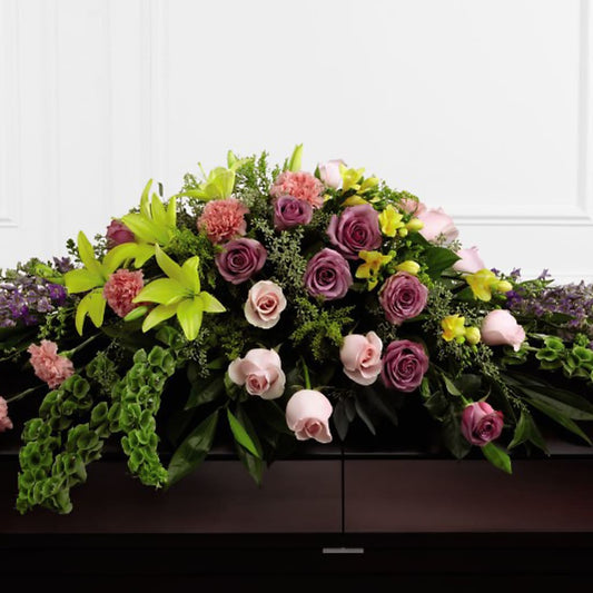 Forever Beloved Casket Spray –  Gathered Blooms By Emily, Fairburn GA
