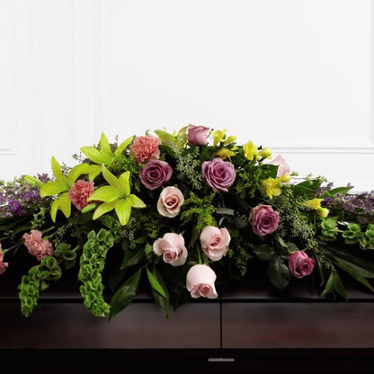 Forever Beloved Casket Spray –  Gathered Blooms By Emily, Fairburn GA