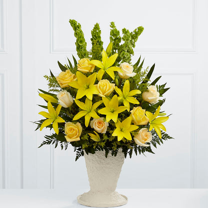 Golden Memories Arrangement –  Gathered Blooms By Emily, Fairburn GA