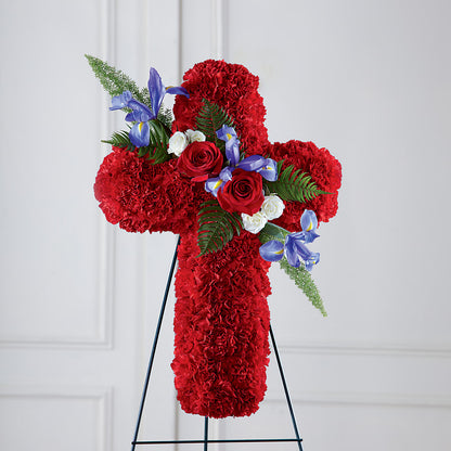 Faithful Hero Floral Cross –  Gathered Blooms By Emily, Fairburn GA