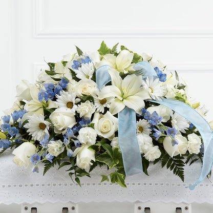 Tender Treasure Casket Spray –  Gathered Blooms By Emily, Fairburn GA