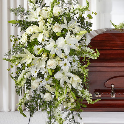 Loving Thoughts Standing Spray –  Gathered Blooms By Emily, Fairburn GA