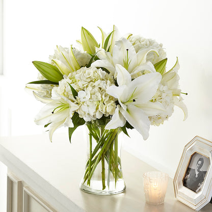 Compassionate Lily Bouquet –  Gathered Blooms By Emily, Fairburn GA
