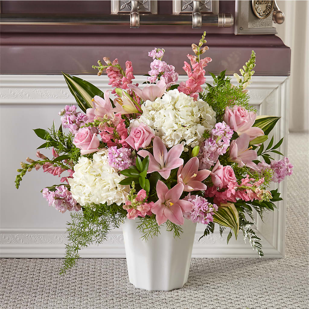 Simply Serene Floor Basket –  Gathered Blooms By Emily, Fairburn GA