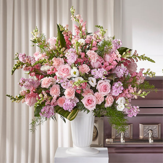 Divine Comfort Arrangement –  Gathered Blooms By Emily, Fairburn GA