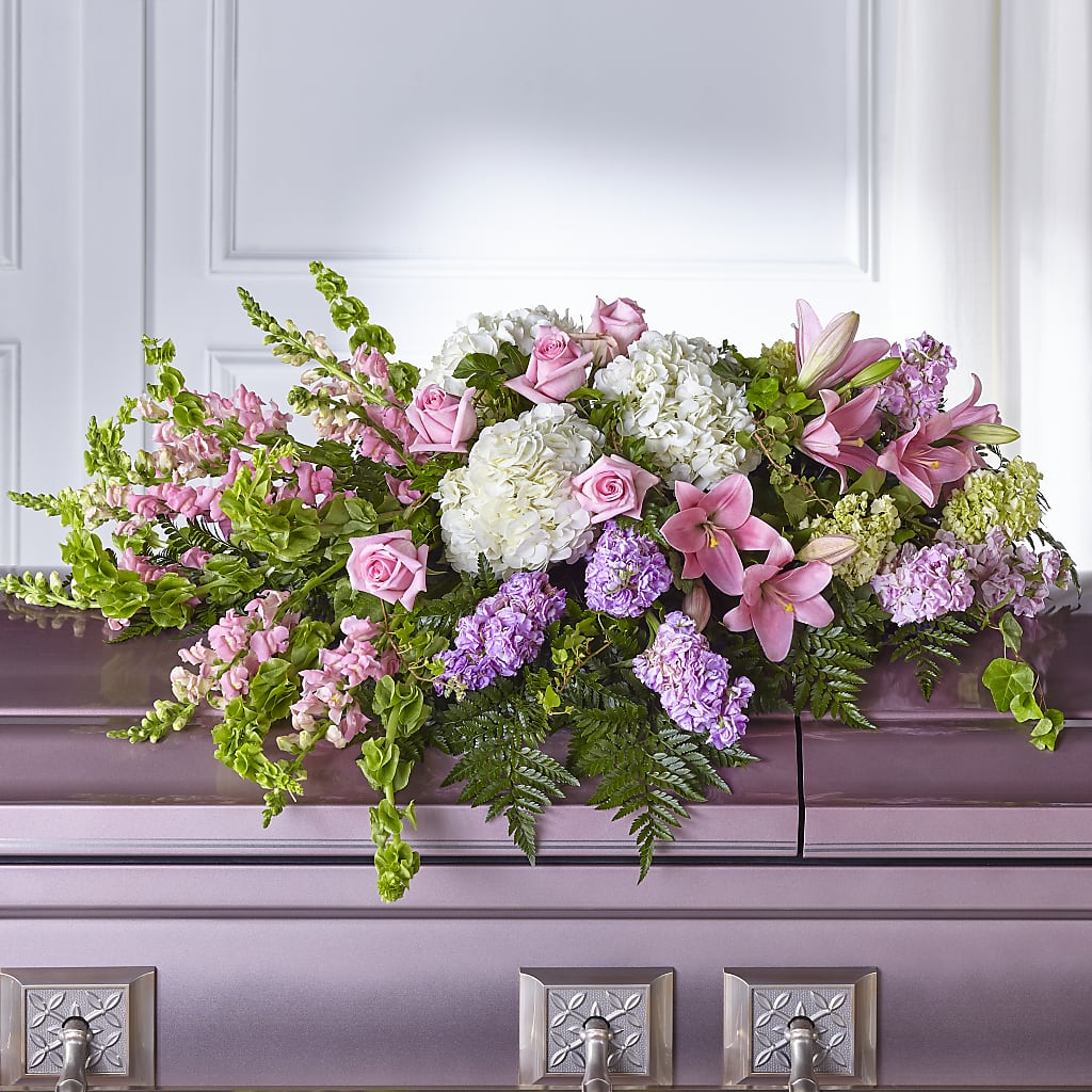 Life's Gratitude Casket Spray –  Gathered Blooms By Emily, Fairburn GA