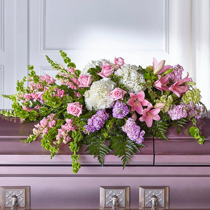 Life's Gratitude Casket Spray –  Gathered Blooms By Emily, Fairburn GA