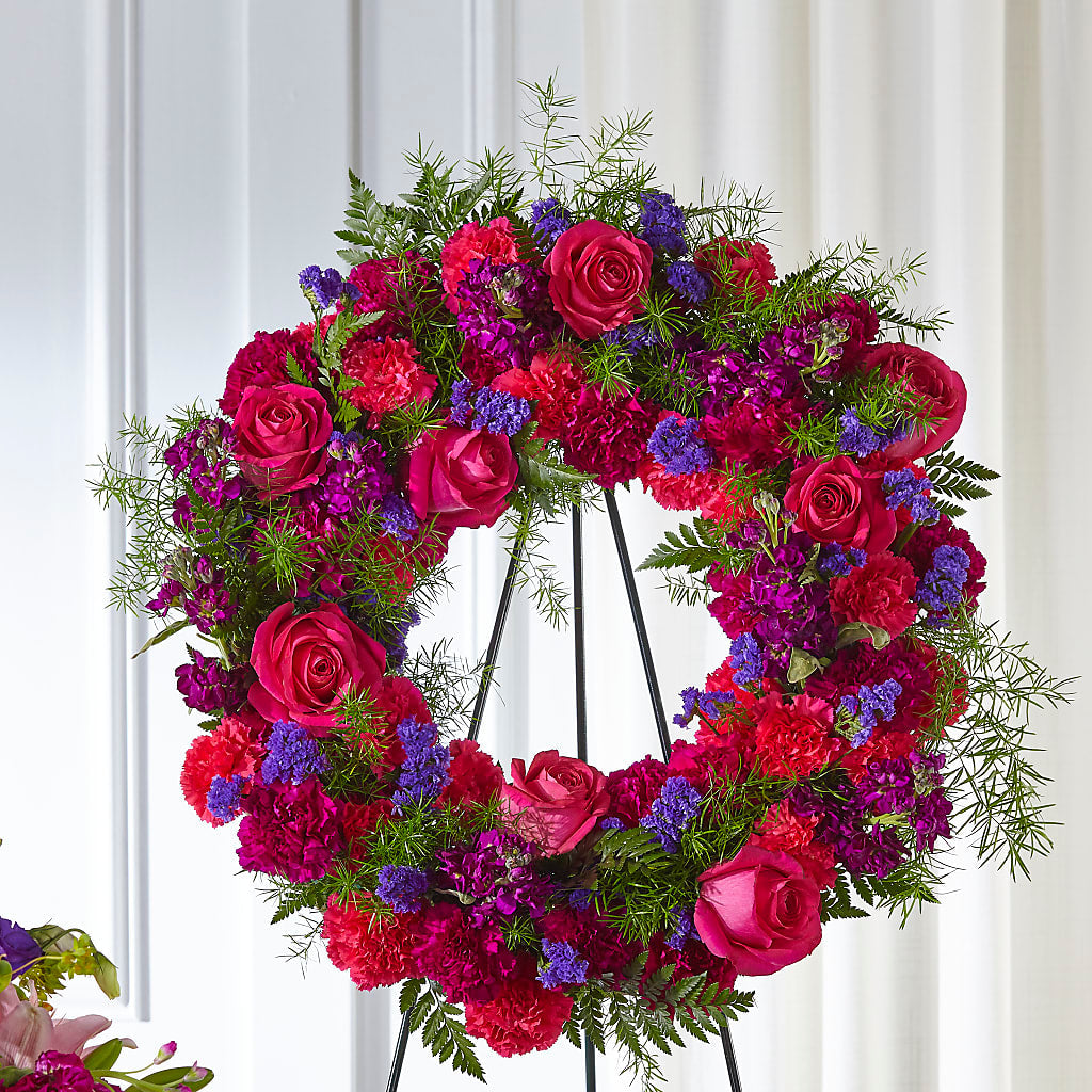 Calming Colors Wreath –  Gathered Blooms By Emily, Fairburn GA