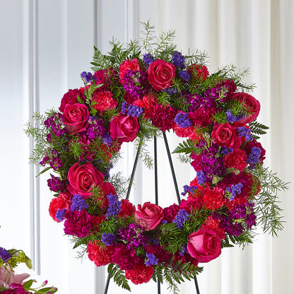 Calming Colors Wreath –  Gathered Blooms By Emily, Fairburn GA