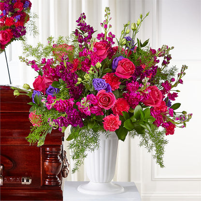 Eternal Day Arrangement –  Gathered Blooms By Emily, Fairburn GA